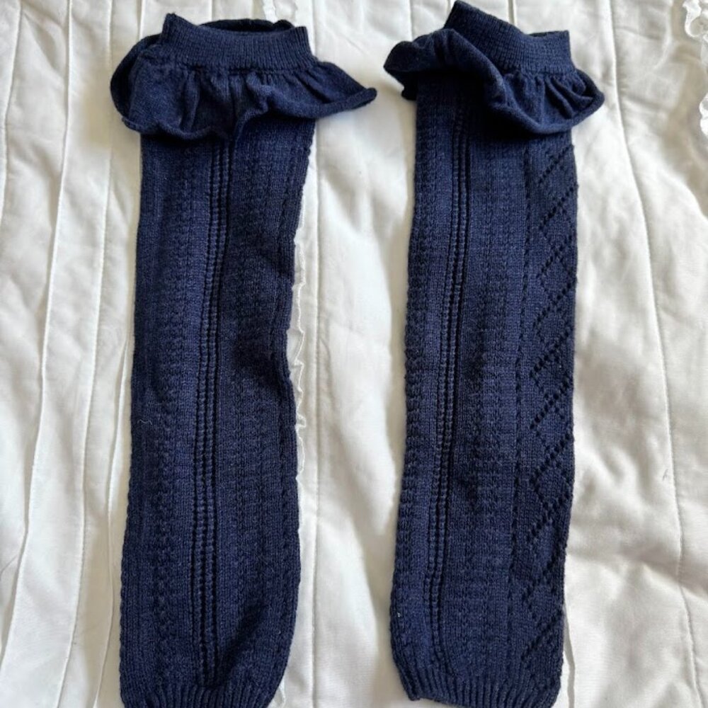 Matilda Jane OS Girls Navy Leg Warmers